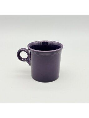 Fiesta Ware Plum 3.5" Ceramic Mug Glossy Finish Vintage Coffee Cup USA